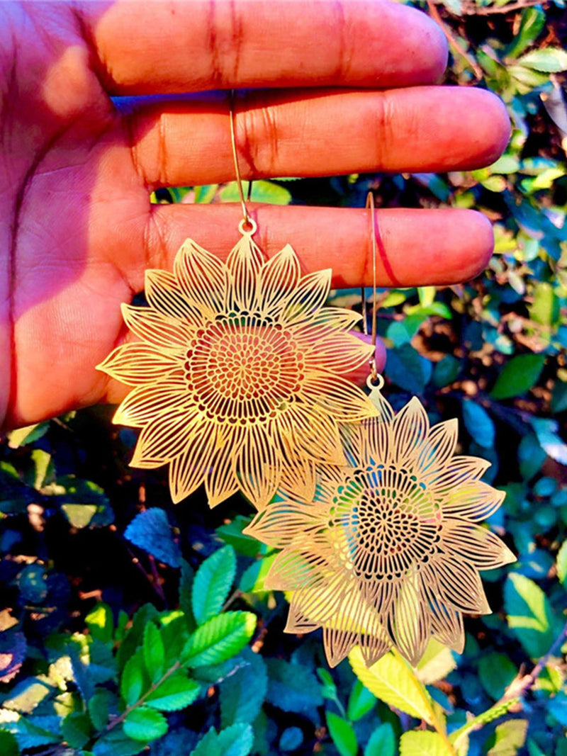 Boho Sunflower Earrings