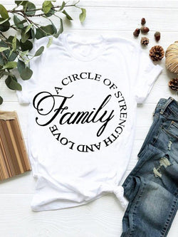 Family A Circle Of Strength And Love Crew-Neck T-Shirt