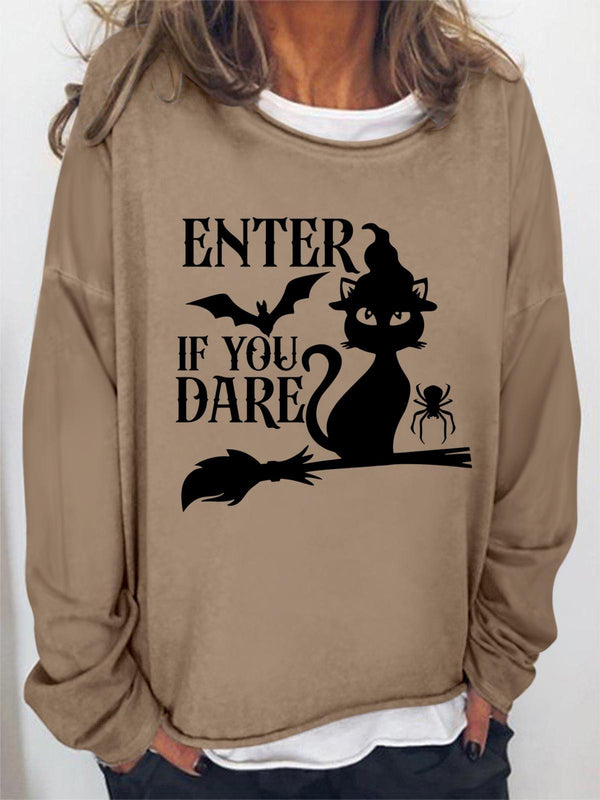 Enter If You Dare Long Sleeve Top