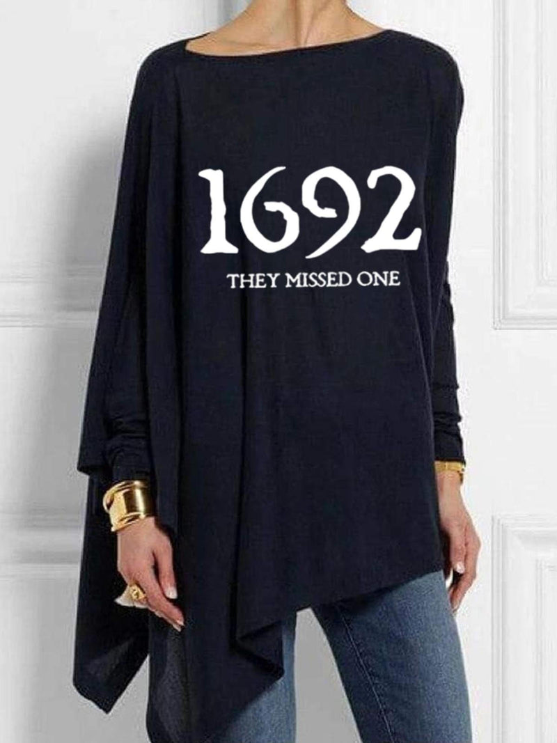 1692 They Missed One Casual Pullover Loose Top