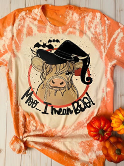 Moo... I Mean Boo Cow Print T-Shirt