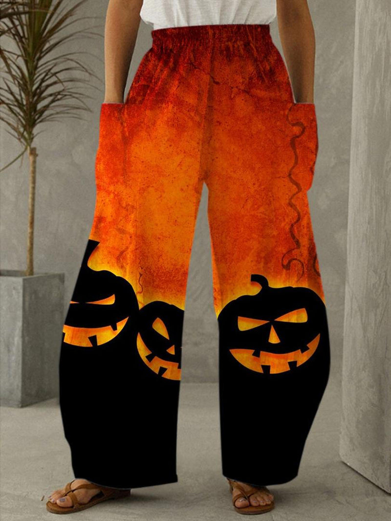 Halloween Funny Print Pants