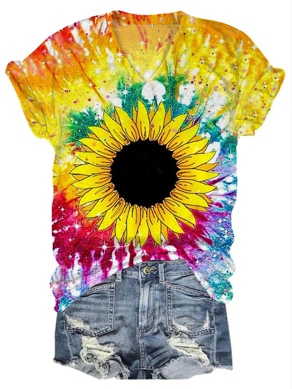 Tie Dye Sunflower T-Shirt